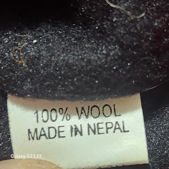 Handmade Wool Mohawk Beanie Hat with Tassels and Ear Flaps Made in Nepal - Picture 6 of 9